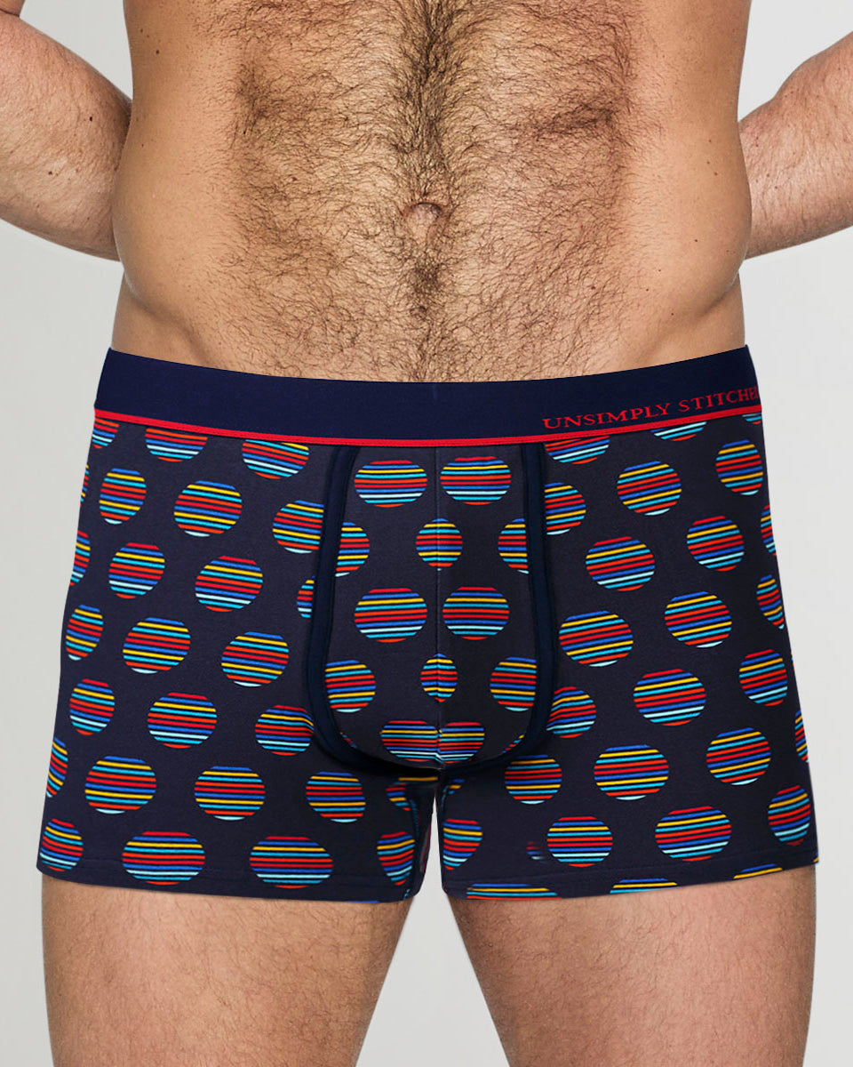 Unsimply Stitched Sailor Stripe Polka Dot Trunk Navy