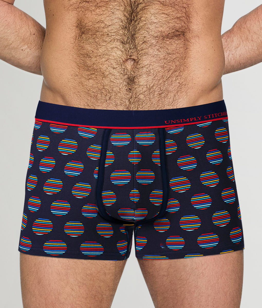 Unsimply Stitched Sailor Stripe Polka Dot Trunk Navy