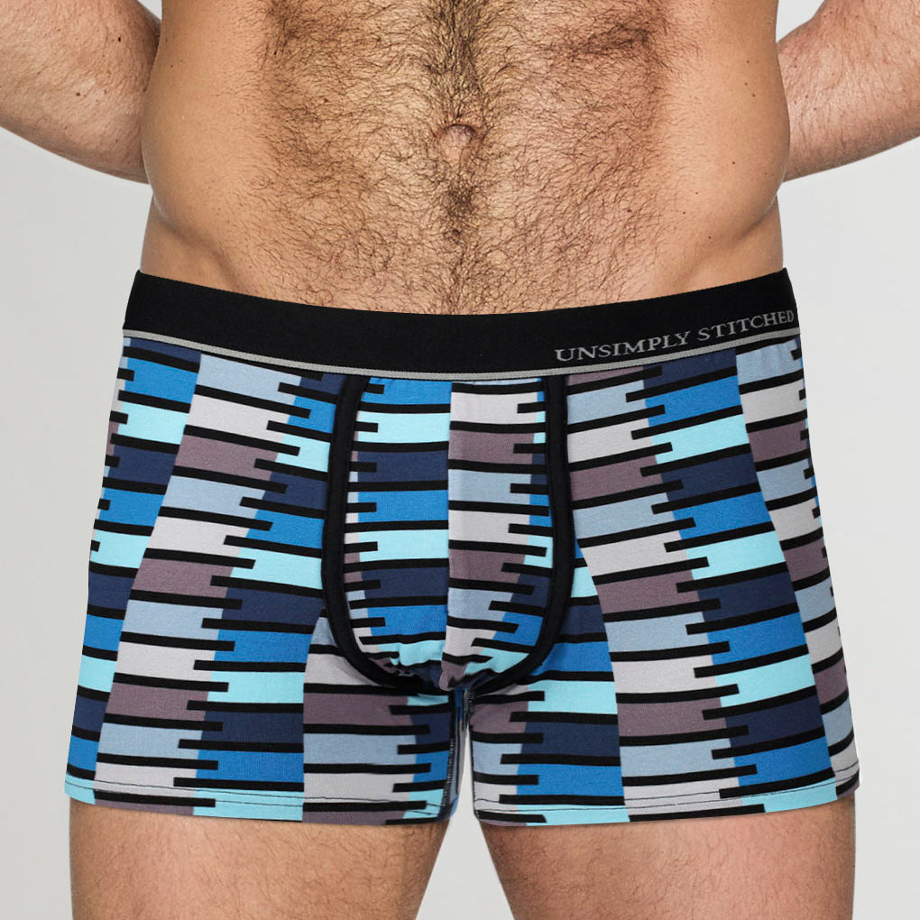 Unsimply Stitched Zip Trunk Grey-black