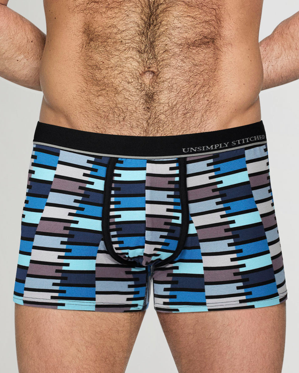Unsimply Stitched Zip Trunk Grey-black