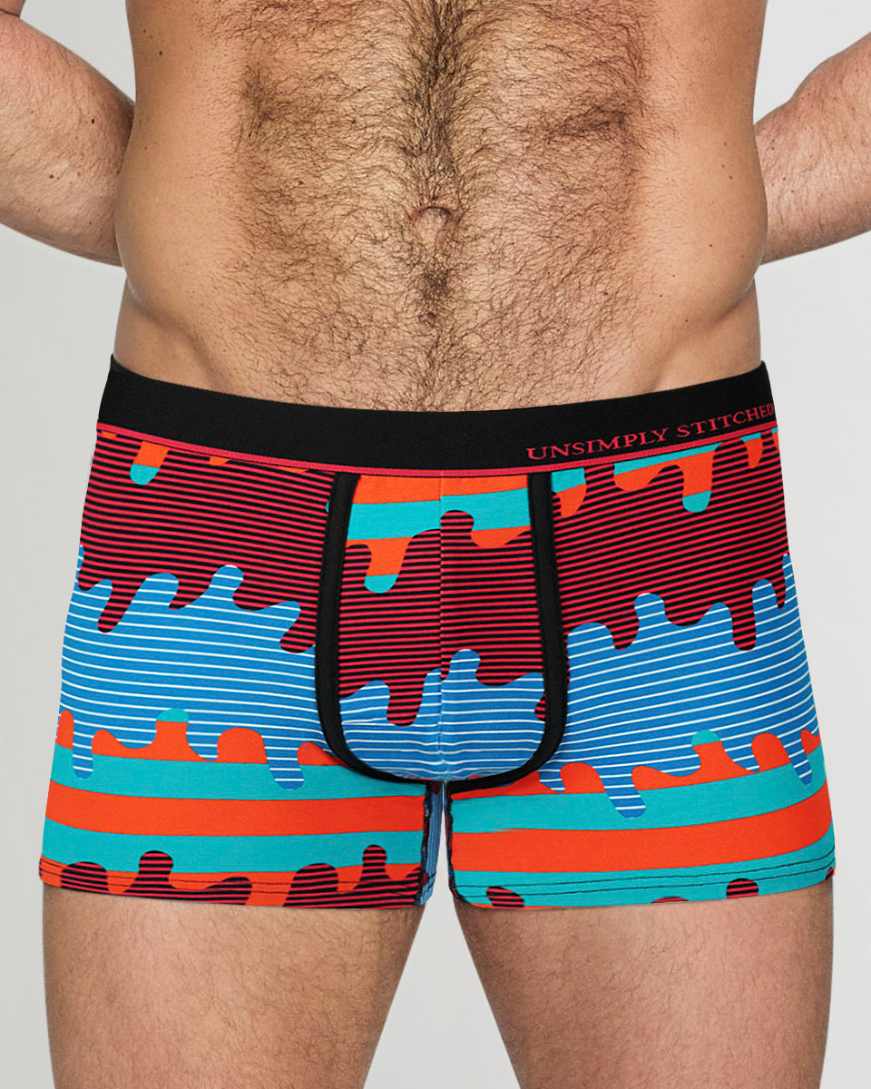 Unsimply Stitched Slime Stripe Trunk Blue-red