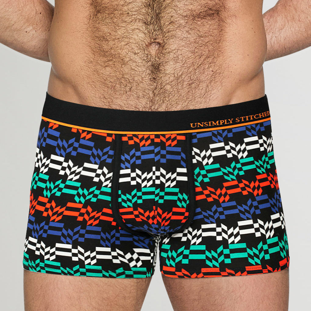 Unsimply Stitched Stealth Wave Trunk Black-multi