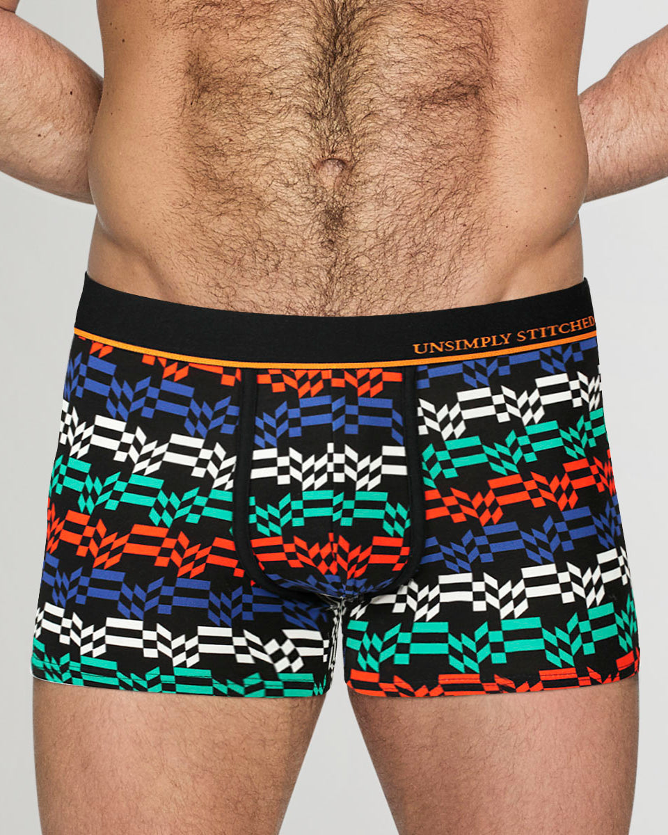 Unsimply Stitched Stealth Wave Trunk Black-multi