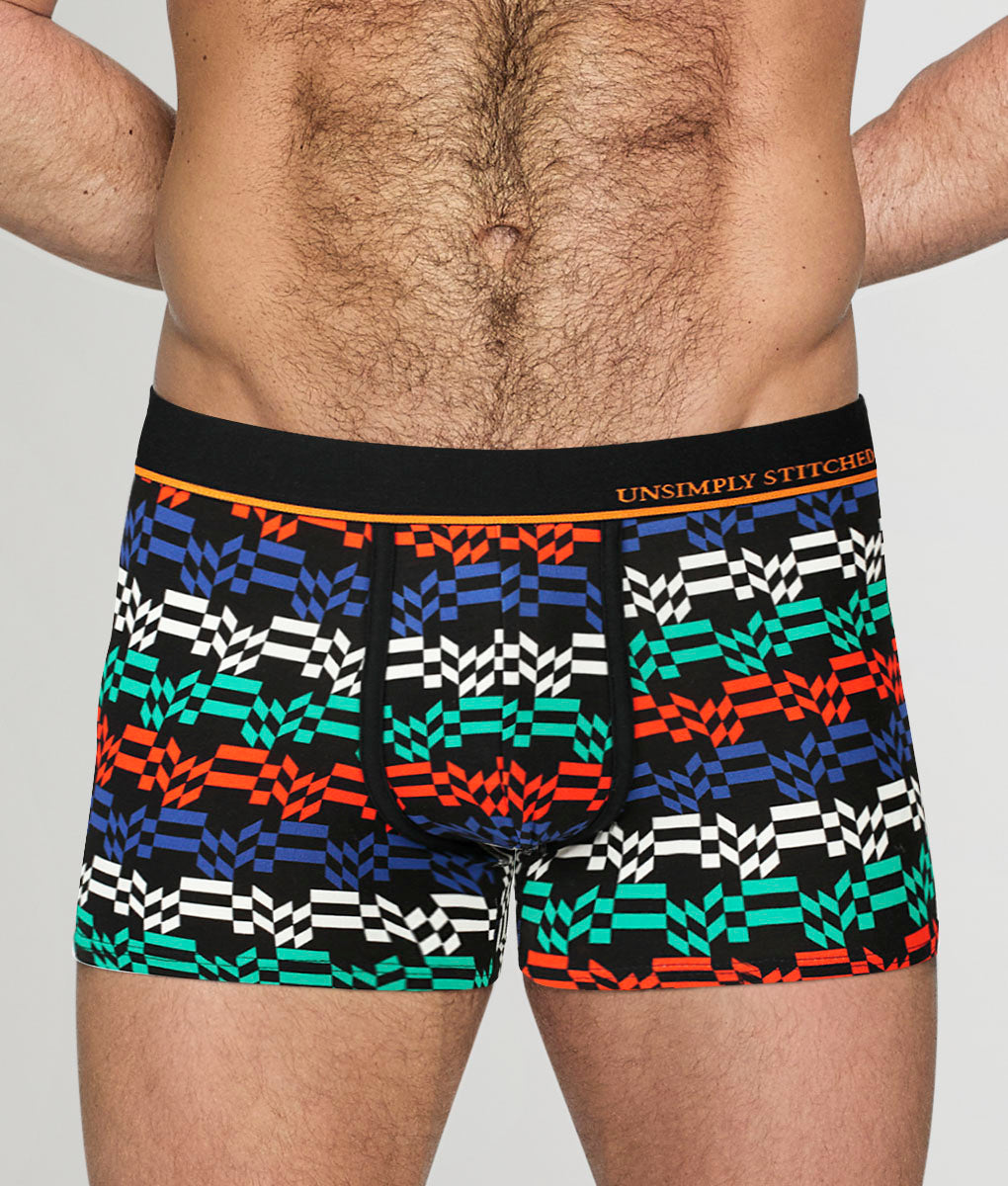 Unsimply Stitched Stealth Wave Trunk Black-multi