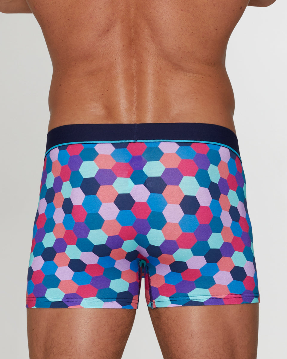 Unsimply Stitched Honeycomb Trunk Unsimply Stitched Honeycomb Trunk Blue-pink-multi