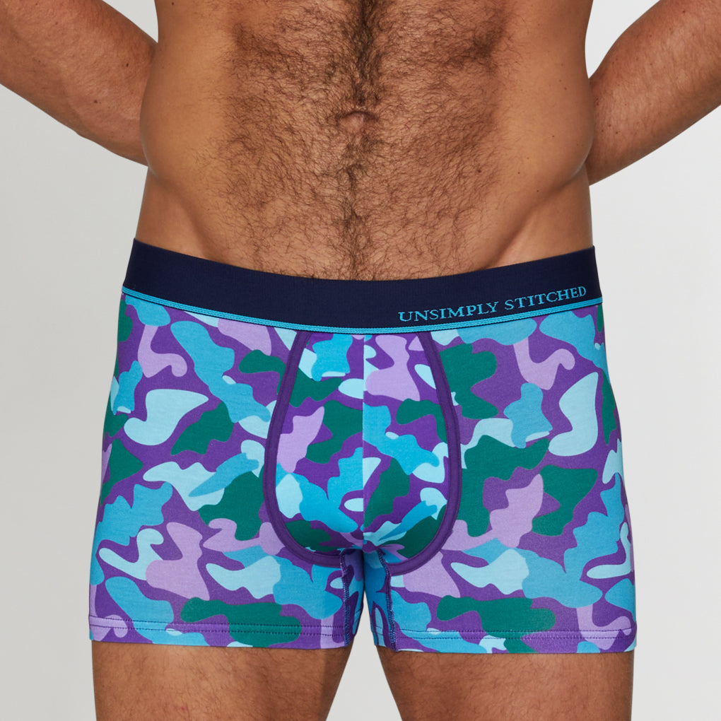 Unsimply Stitched Camo Trunk Unsimply Stitched Camo Trunk Blue-purple