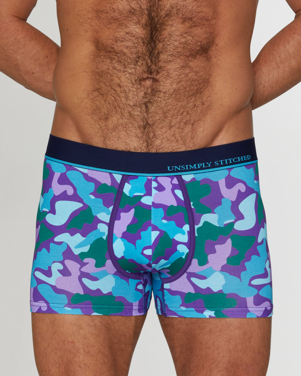 Unsimply Stitched Camo Trunk Unsimply Stitched Camo Trunk Blue-purple