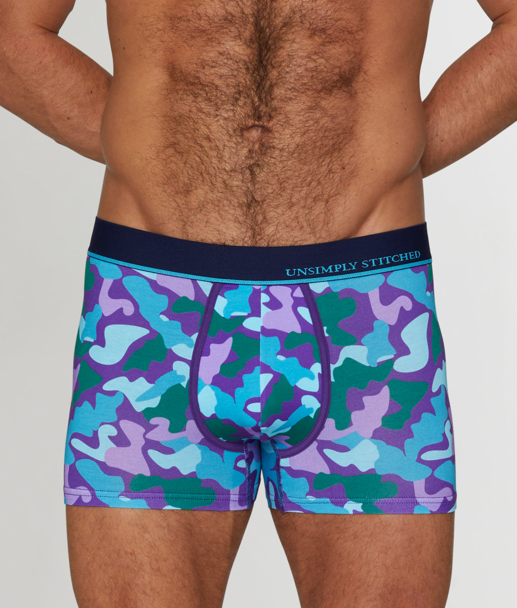 Unsimply Stitched Camo Trunk Unsimply Stitched Camo Trunk Blue-purple