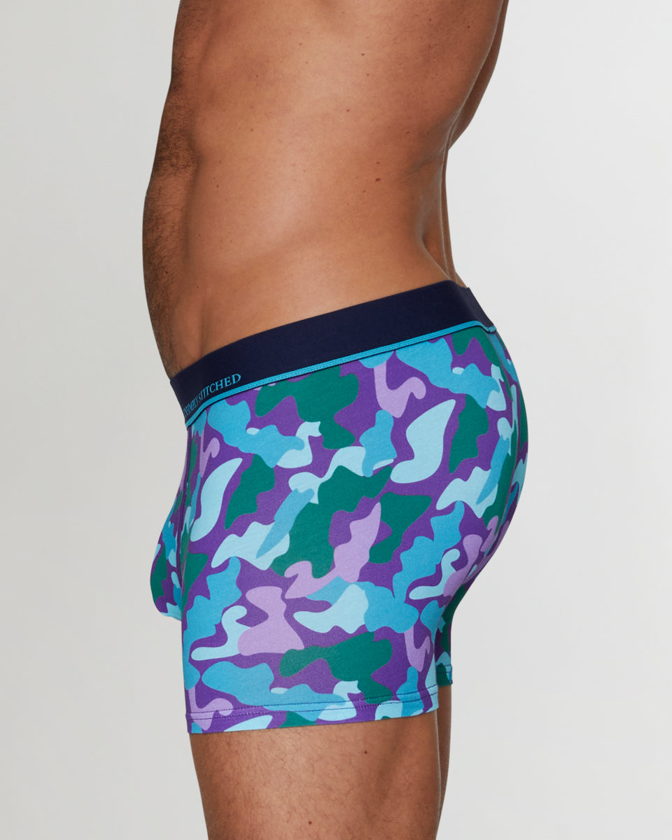 Unsimply Stitched Camo Trunk Unsimply Stitched Camo Trunk Blue-purple