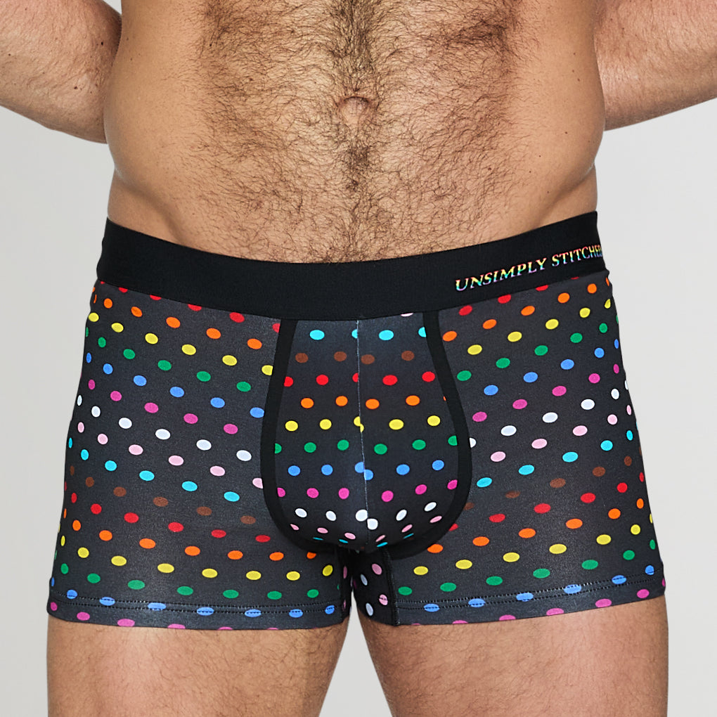 Unsimply Stitched Pride Polka Dot Trunk Black