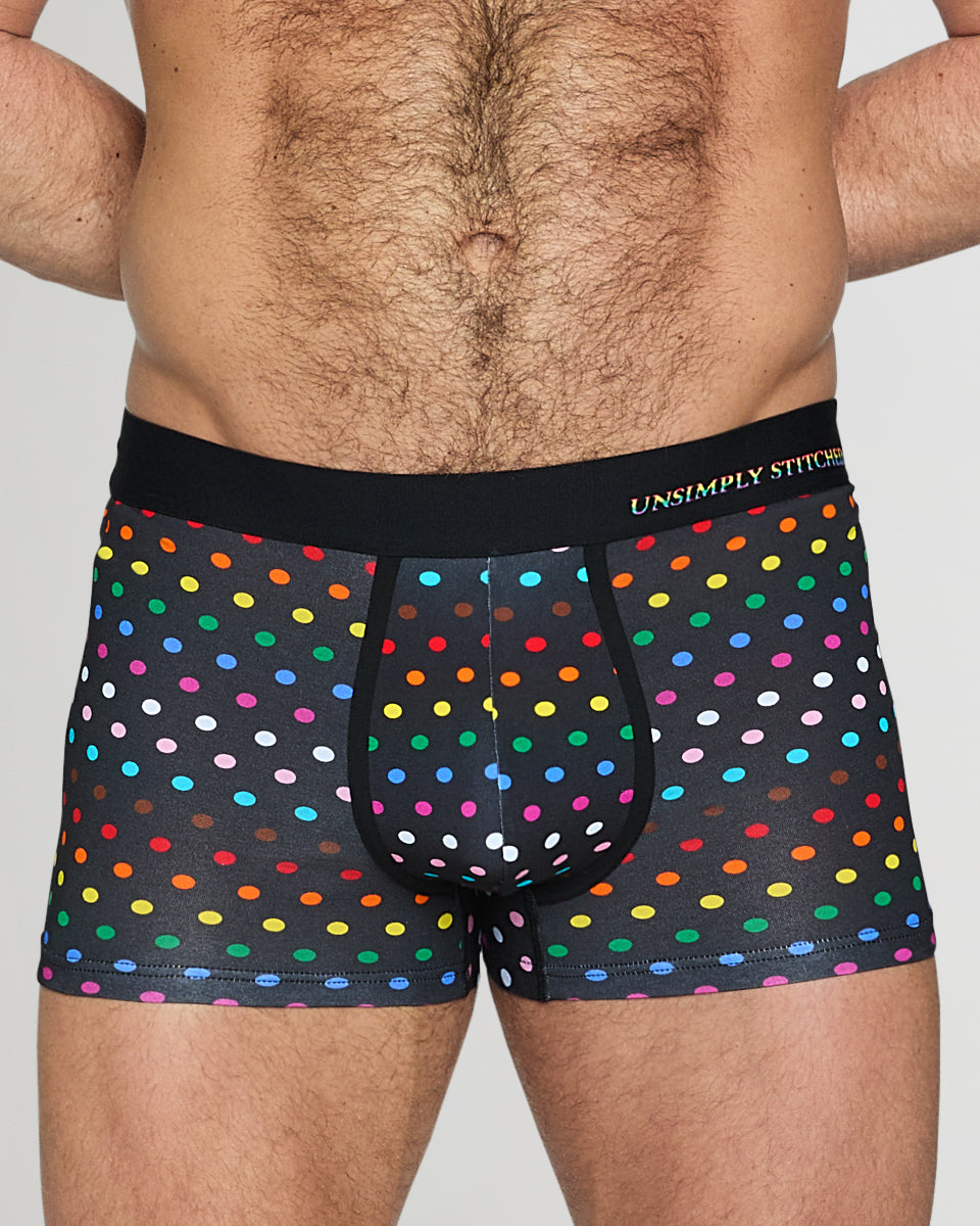 Unsimply Stitched Pride Polka Dot Trunk Black