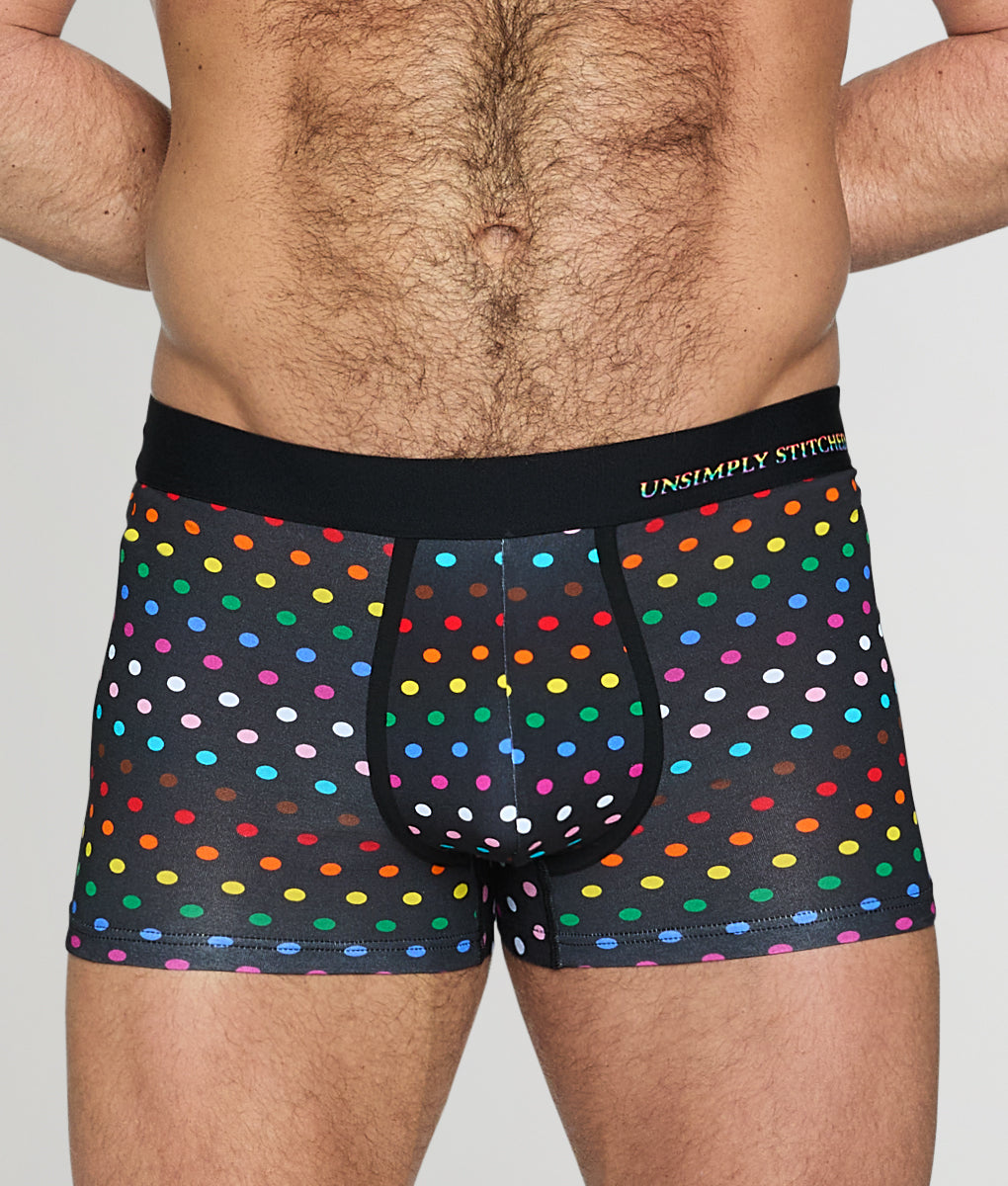Unsimply Stitched Pride Polka Dot Trunk Black