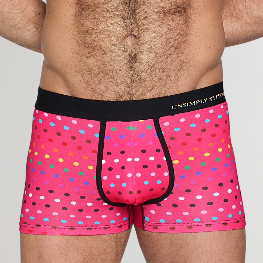 Unsimply Stitched Pride Polka Dot Trunk Pink