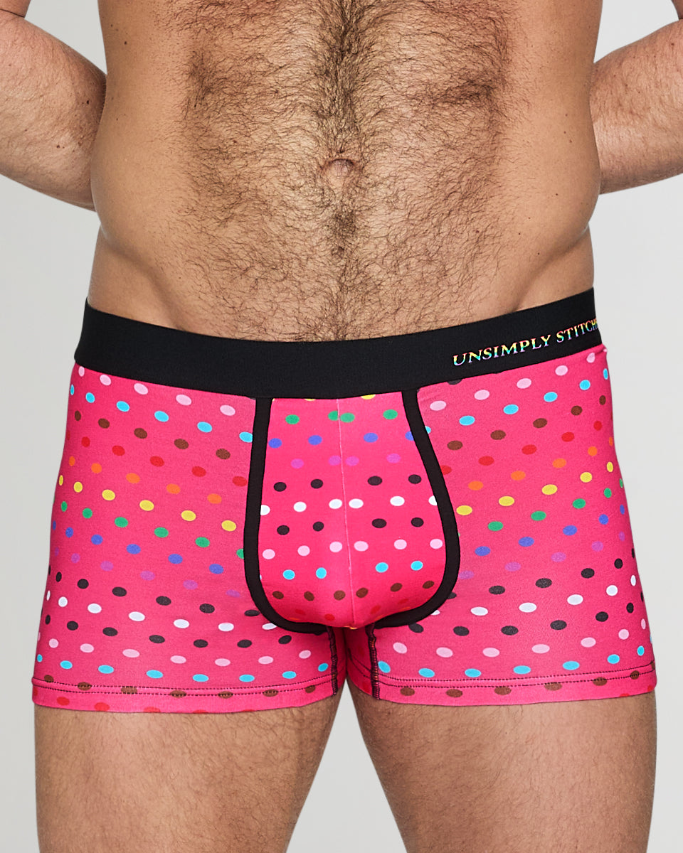 Unsimply Stitched Pride Polka Dot Trunk Pink