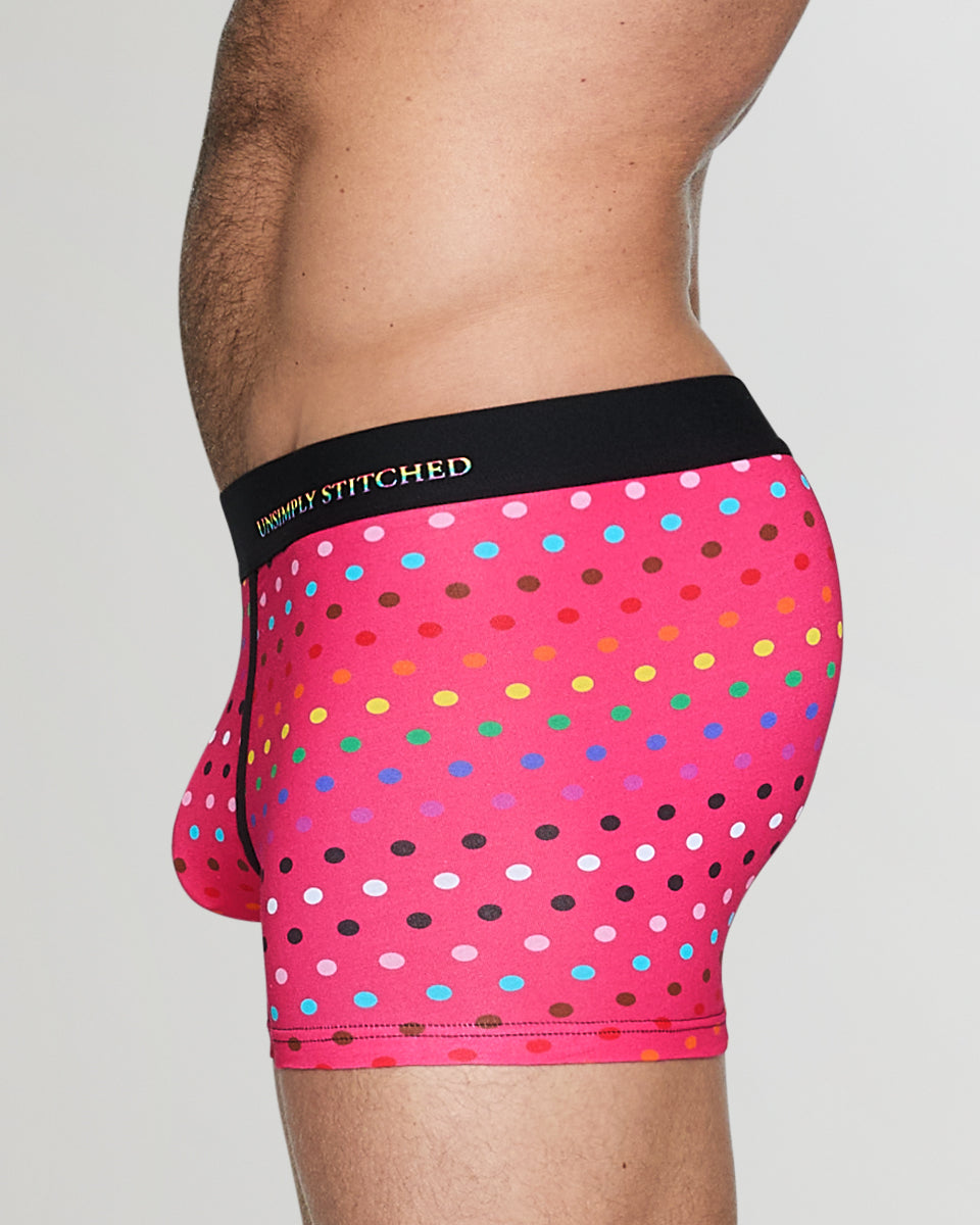 Unsimply Stitched Pride Polka Dot Trunk Pink