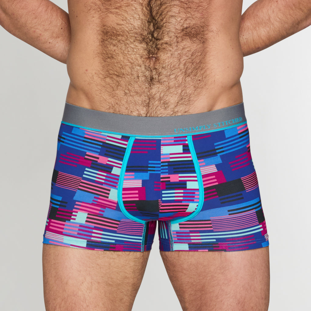 Unsimply Stitched Hatch Stripe Trunk Unsimply Stitched Hatch Stripe Trunk Blue