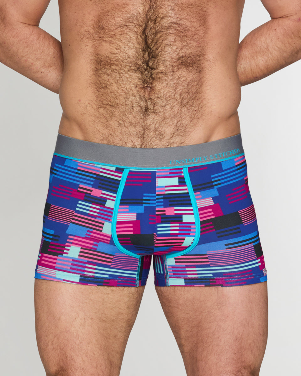 Unsimply Stitched Hatch Stripe Trunk Unsimply Stitched Hatch Stripe Trunk Blue