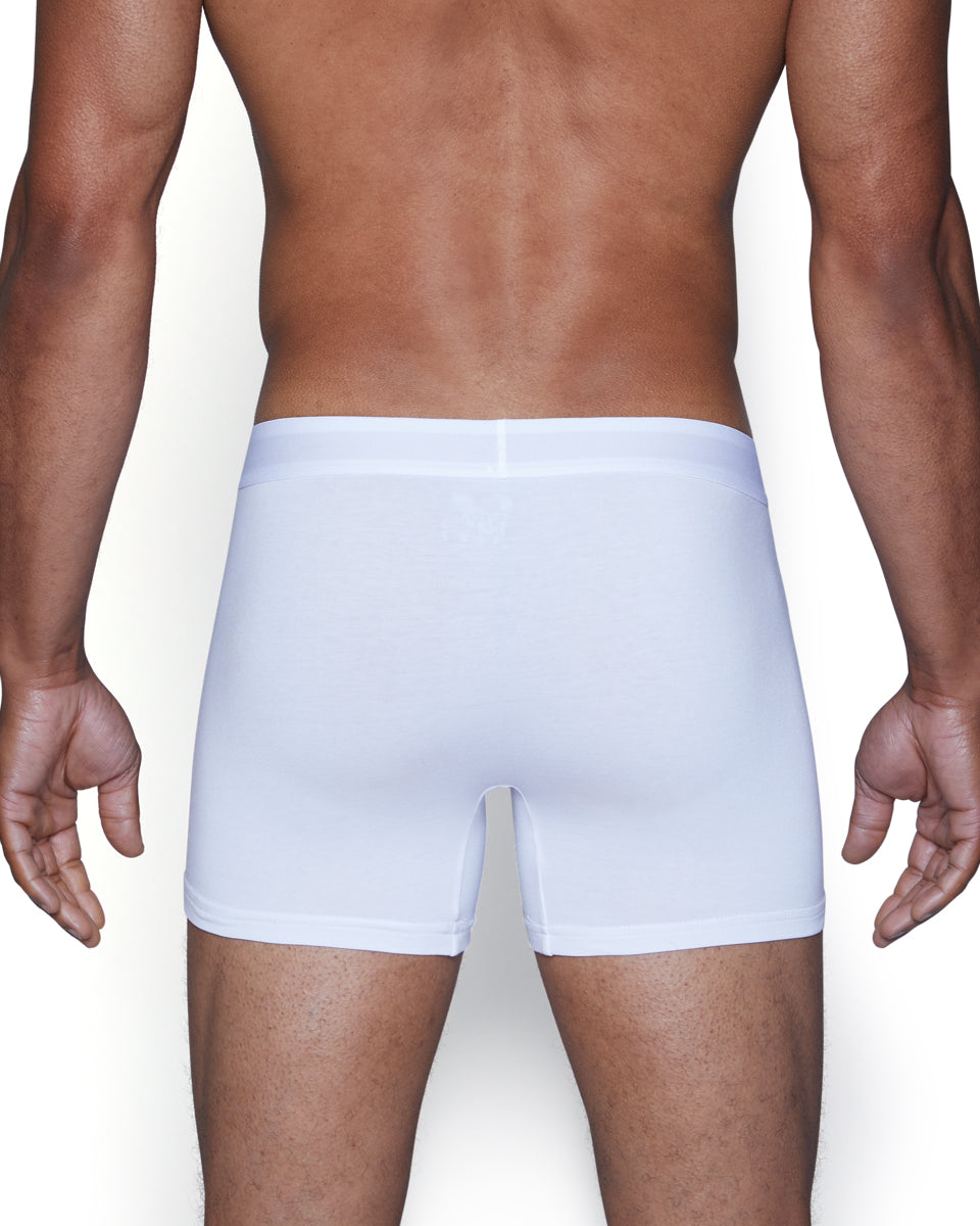 Wood Boxer Brief with Fly White