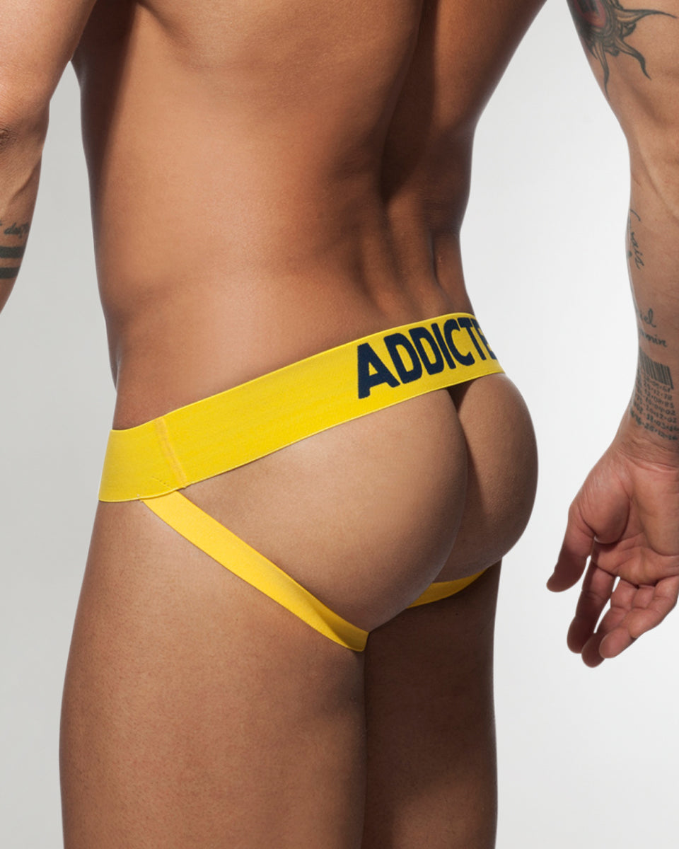 Addicted Mesh Push Up Jockstrap Addicted Mesh Push Up Jockstrap Yellow