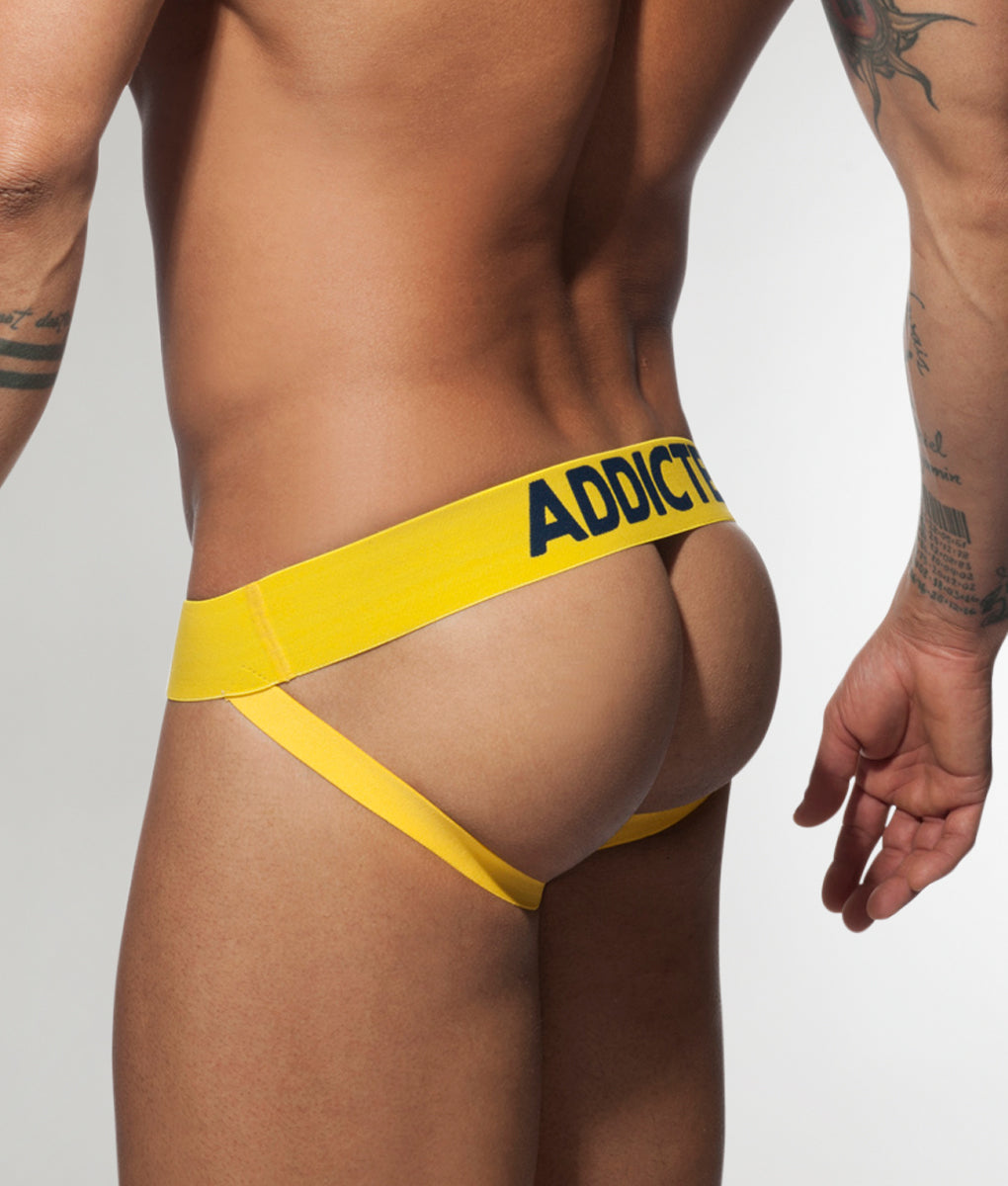 Addicted Mesh Push Up Jockstrap Addicted Mesh Push Up Jockstrap Yellow