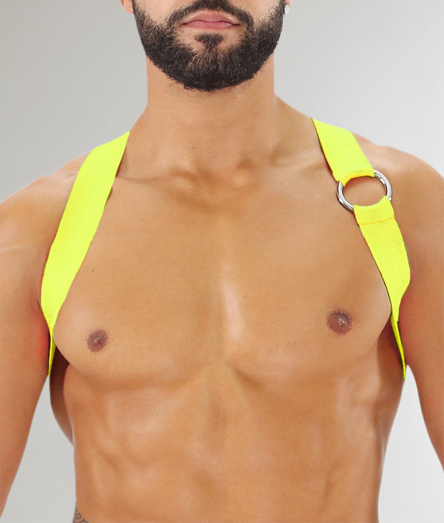 TOF Paris Party Boy Elastic Harness Neon Yellow