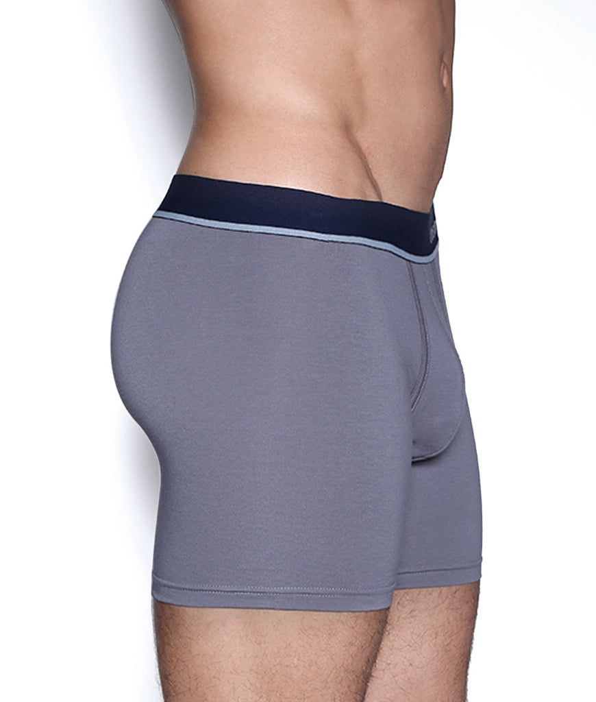 Unsimply Stitched Solid Grey Boxer Brief Unsimply Stitched Solid Grey Boxer Brief Grey