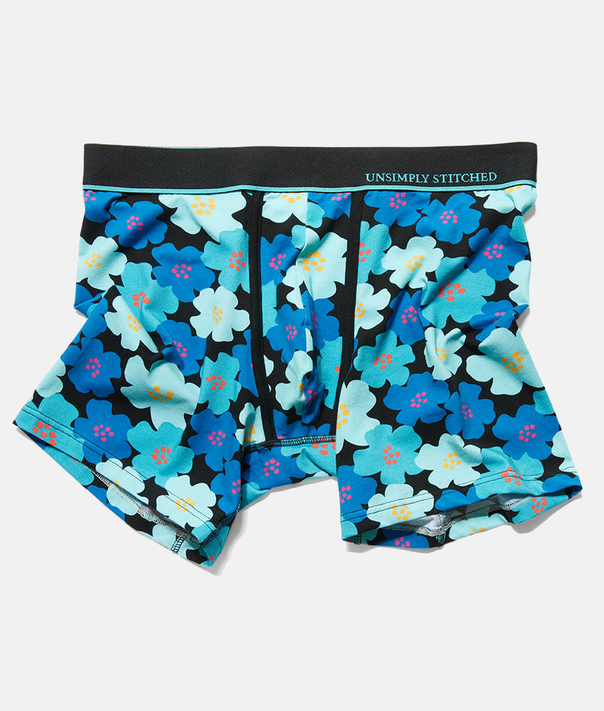 Unsimply Stitched Floral Futures Boxer Brief Unsimply Stitched Floral Futures Boxer Brief Blue-black