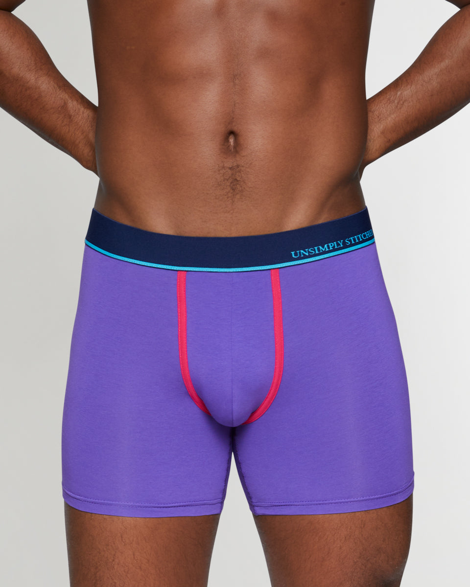 Unsimply Stitched Solid Boxer Brief Unsimply Stitched Solid Boxer Brief Purple