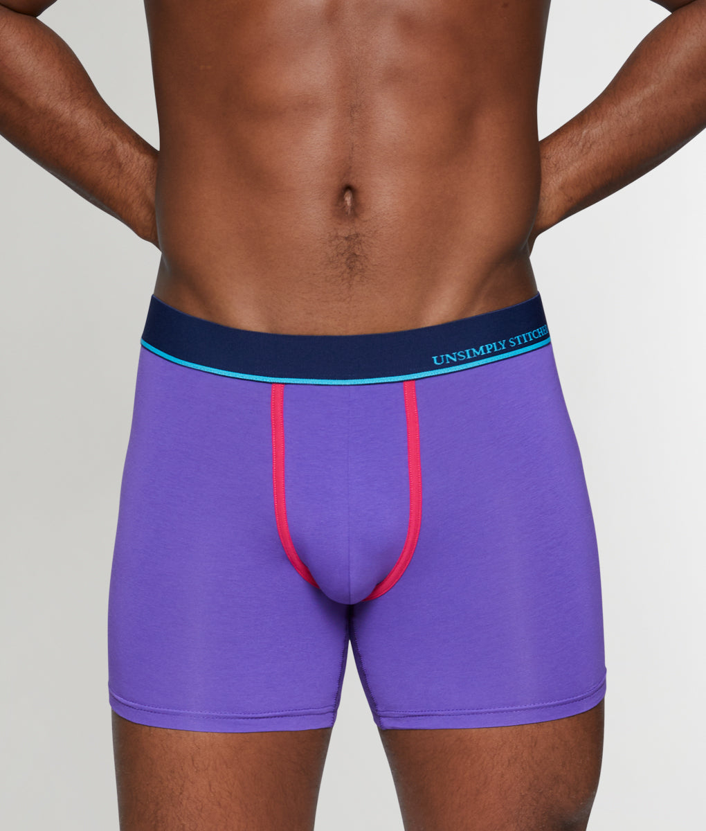 Unsimply Stitched Solid Boxer Brief Unsimply Stitched Solid Boxer Brief Purple
