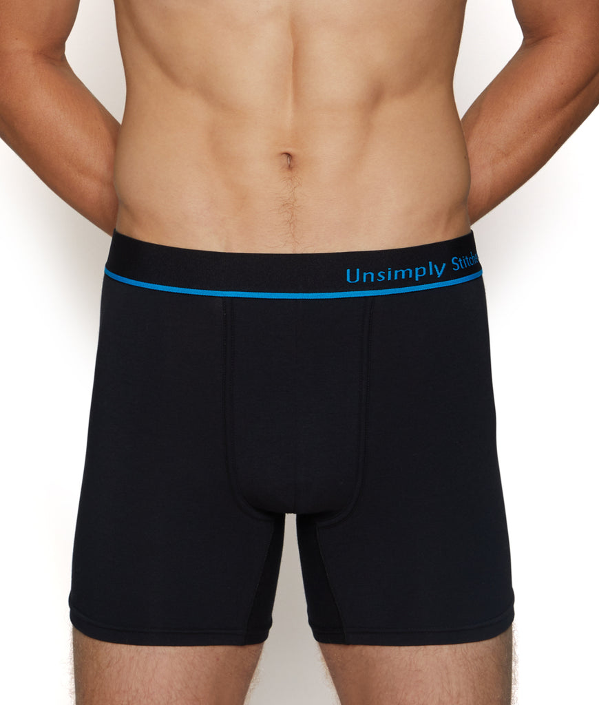 Unsimply Stitched Solid Boxer Brief Unsimply Stitched Solid Boxer Brief Black