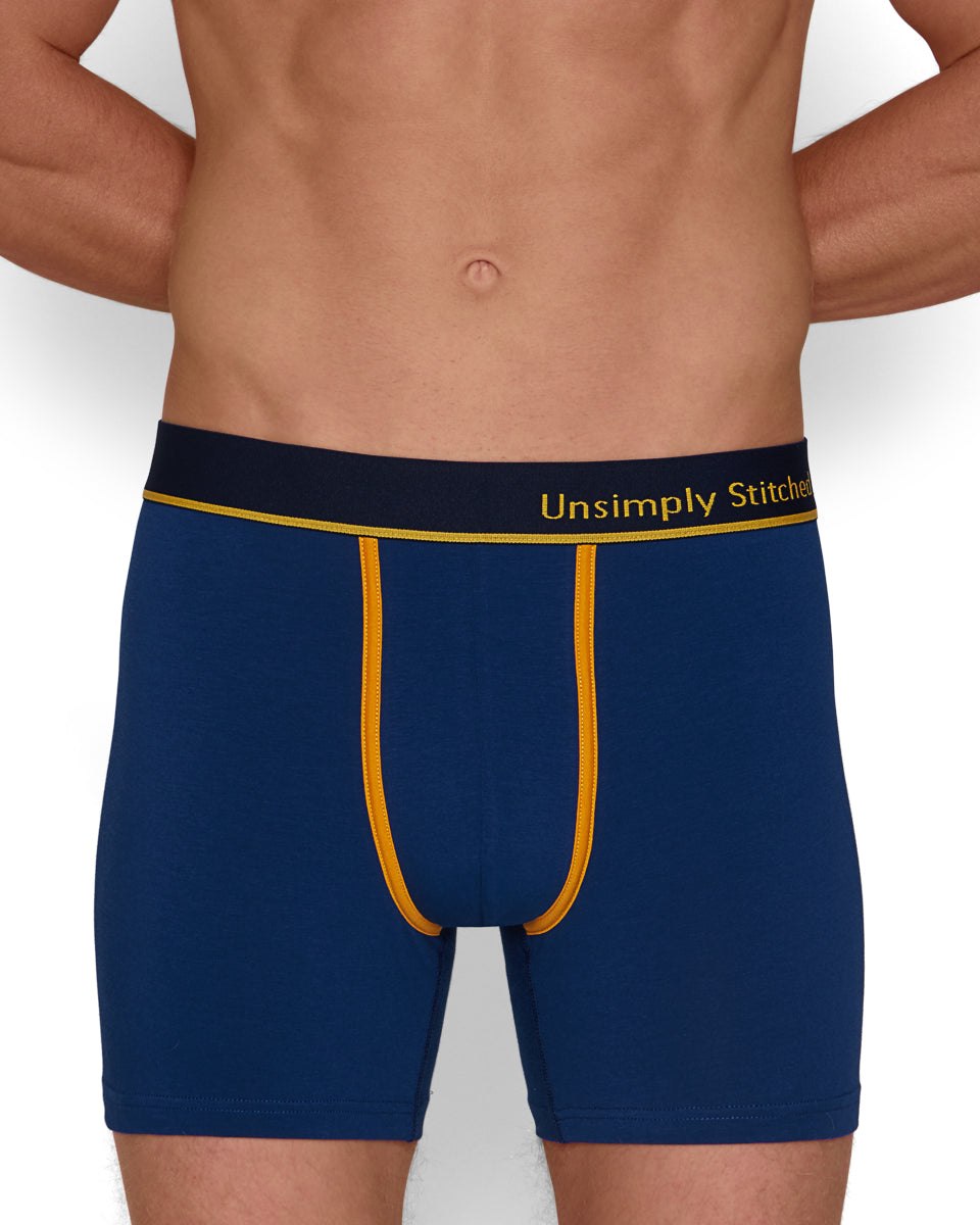 Unsimply Stitched Solid Boxer Brief Unsimply Stitched Solid Boxer Brief Blue
