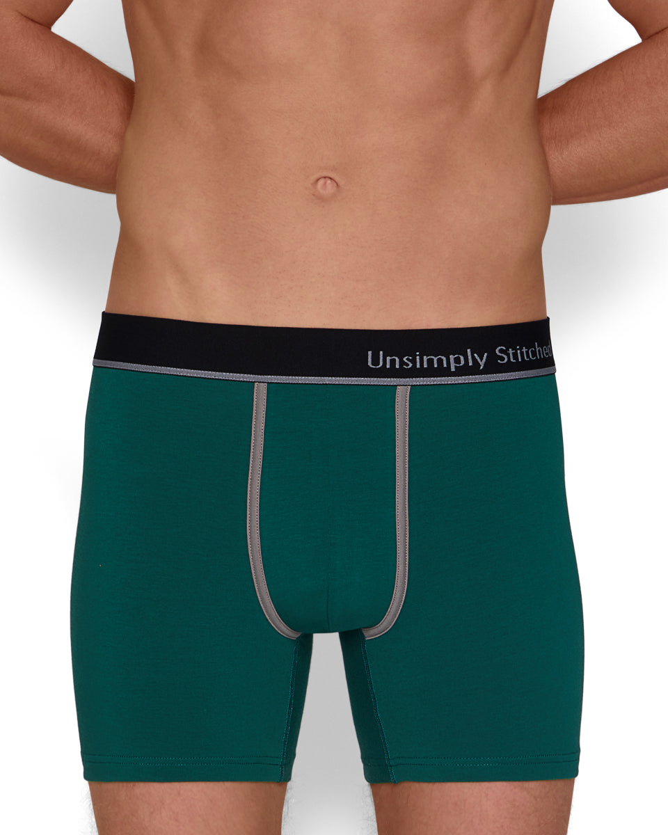 Unsimply Stitched Solid Boxer Brief Unsimply Stitched Solid Boxer Brief Green