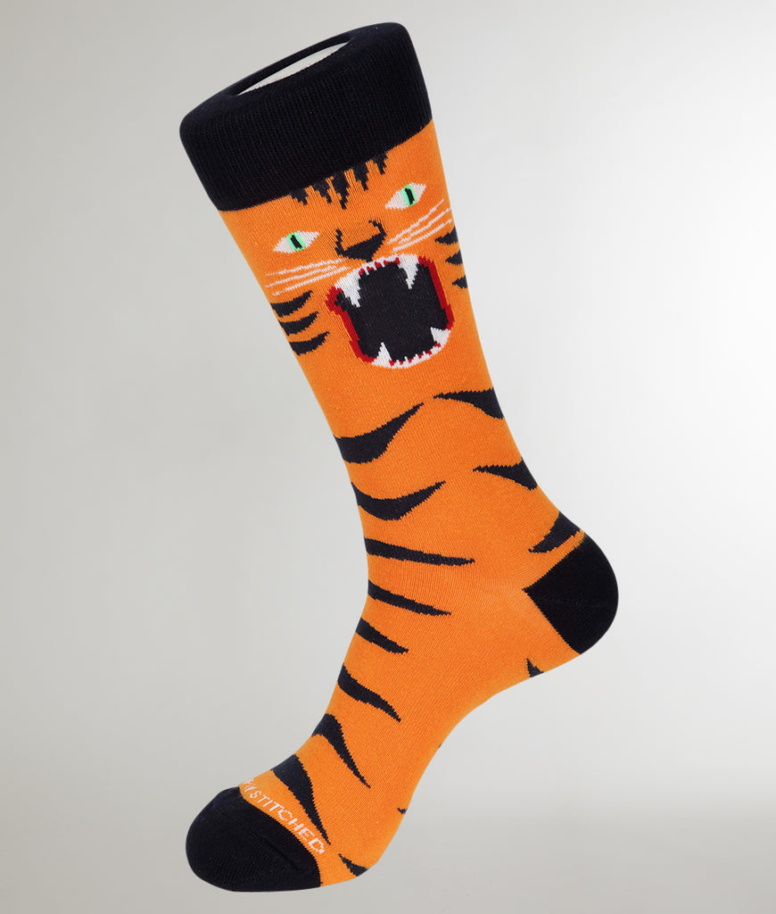 Unsimply Stitched Crazy Tiger Sock Unsimply Stitched Crazy Tiger Sock Orange