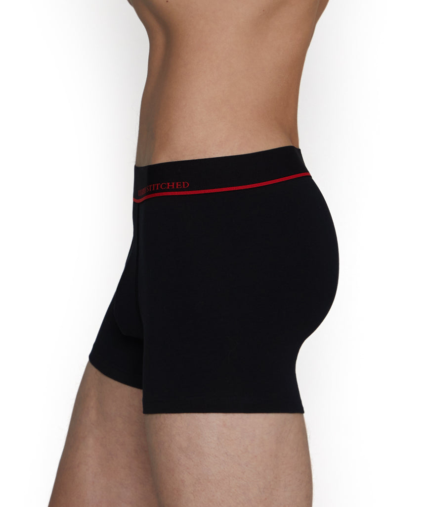Unsimply Stitched Solid Trunk Unsimply Stitched Solid Trunk Black-red-stripe