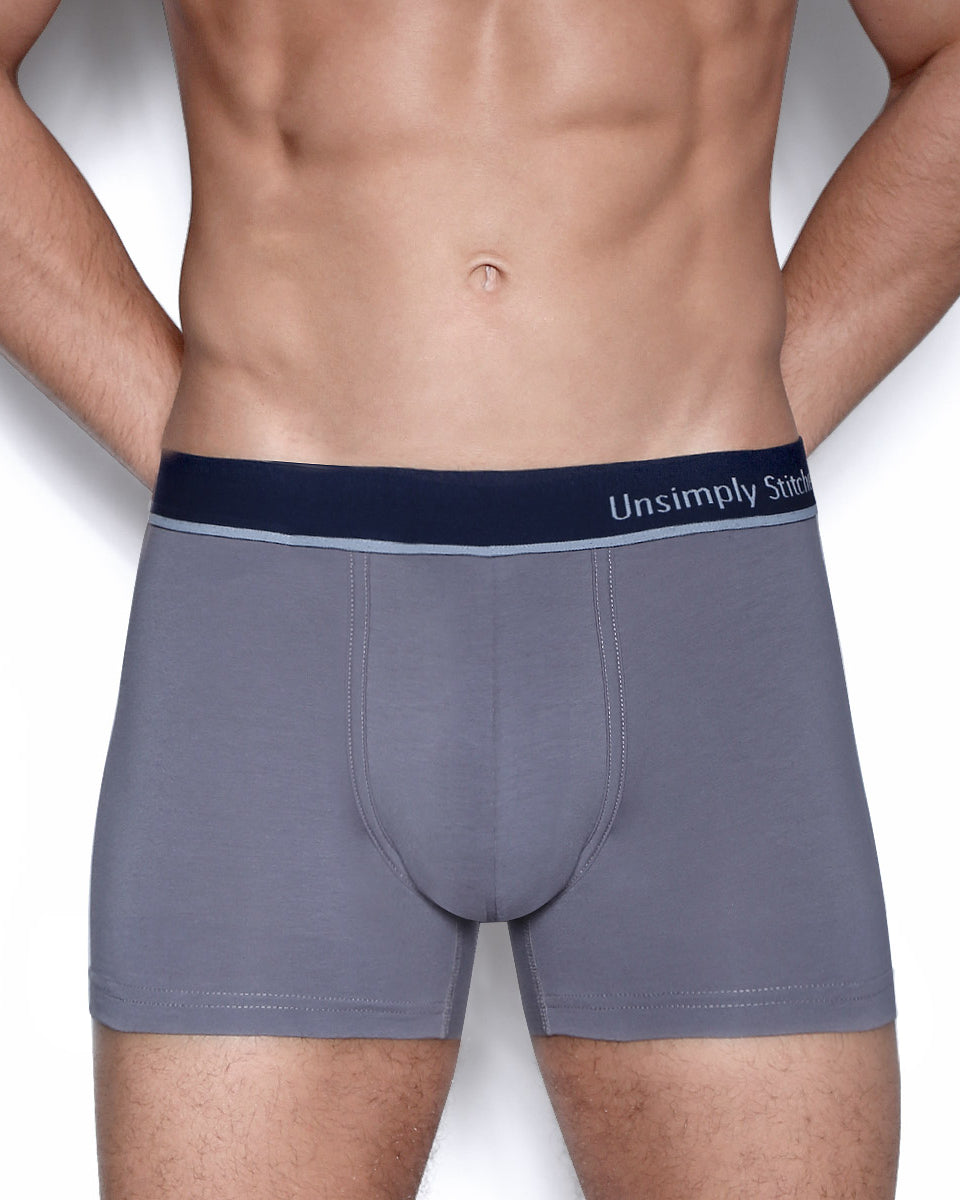 Unsimply Stitched Solid Trunk Unsimply Stitched Solid Trunk Grey