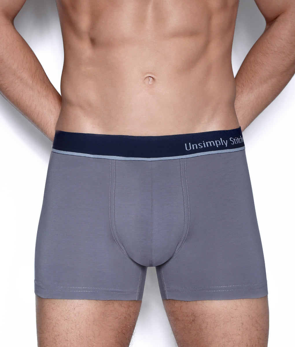 Unsimply Stitched Solid Trunk Unsimply Stitched Solid Trunk Grey