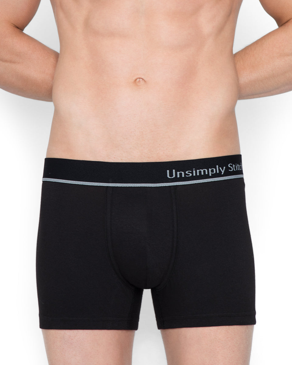 Unsimply Stitched Solid Trunk Unsimply Stitched Solid Trunk Solid-black