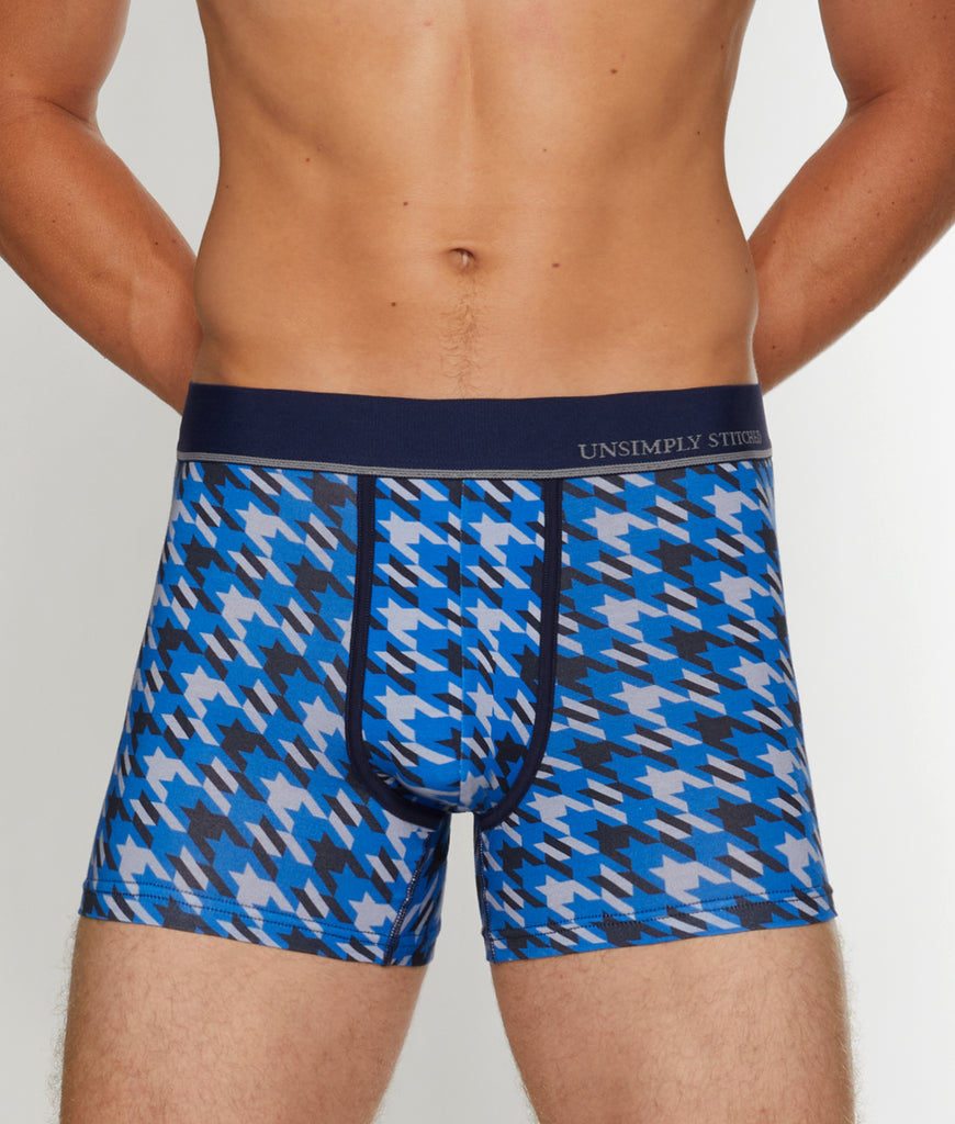 Unsimply Stitched Houndstooth Trunk Unsimply Stitched Houndstooth Trunk Blue-grey