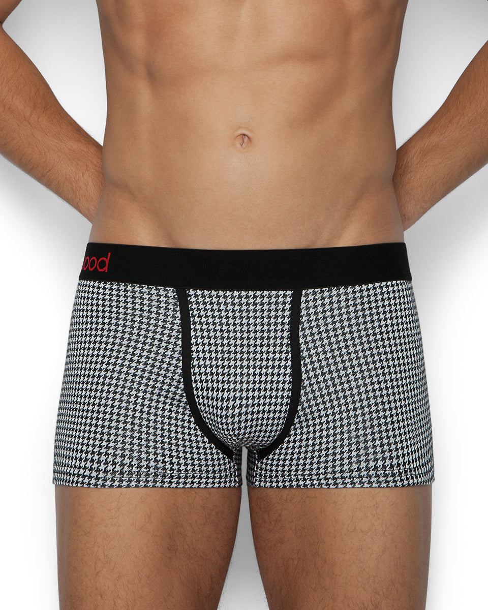 Wood Trunk Wood Trunk Blackwhite-houndstooth