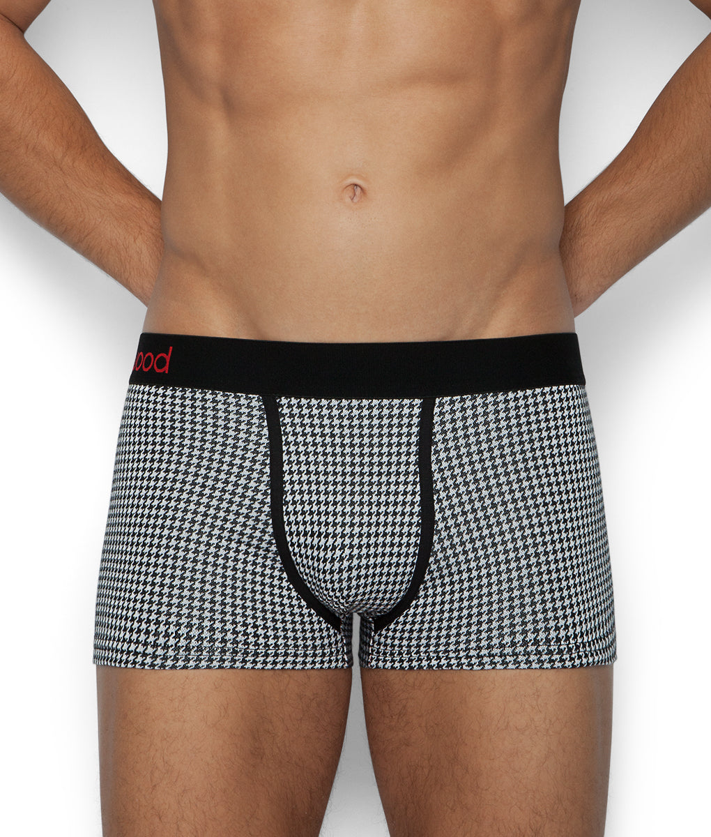 Wood Trunk Wood Trunk Blackwhite-houndstooth