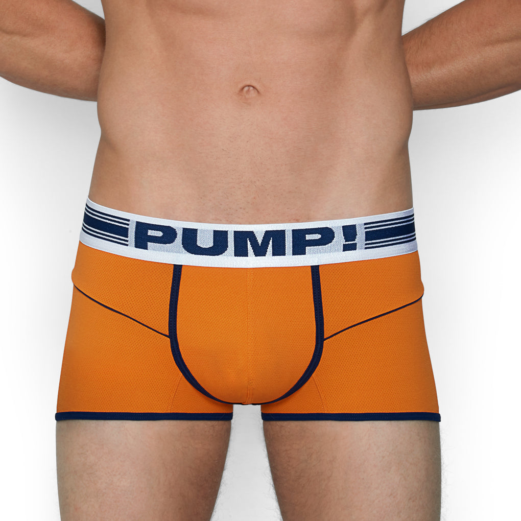 PUMP! Varsity Free-Fit Boxer PUMP! Varsity Free-Fit Boxer Orange-white-navy