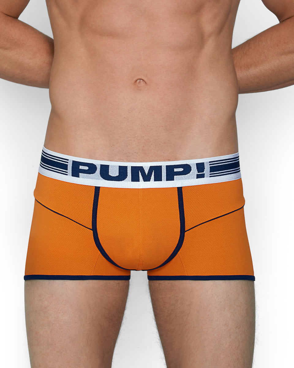 PUMP! Varsity Free-Fit Boxer PUMP! Varsity Free-Fit Boxer Orange-white-navy
