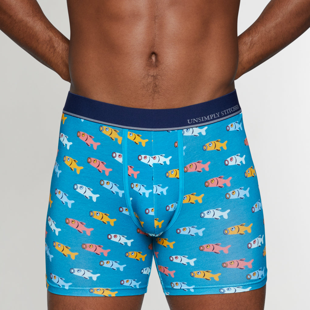 Unsimply Stitched Fish Boxer Brief Unsimply Stitched Fish Boxer Brief Blue