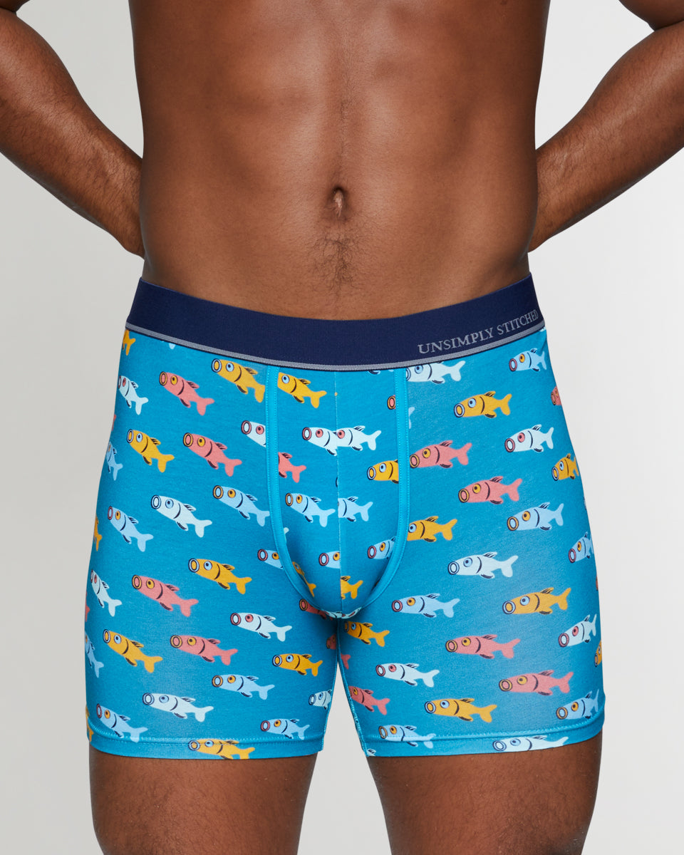 Unsimply Stitched Fish Boxer Brief Unsimply Stitched Fish Boxer Brief Blue