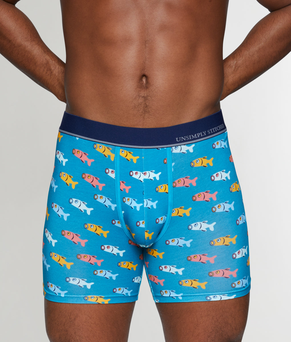 Unsimply Stitched Fish Boxer Brief Unsimply Stitched Fish Boxer Brief Blue