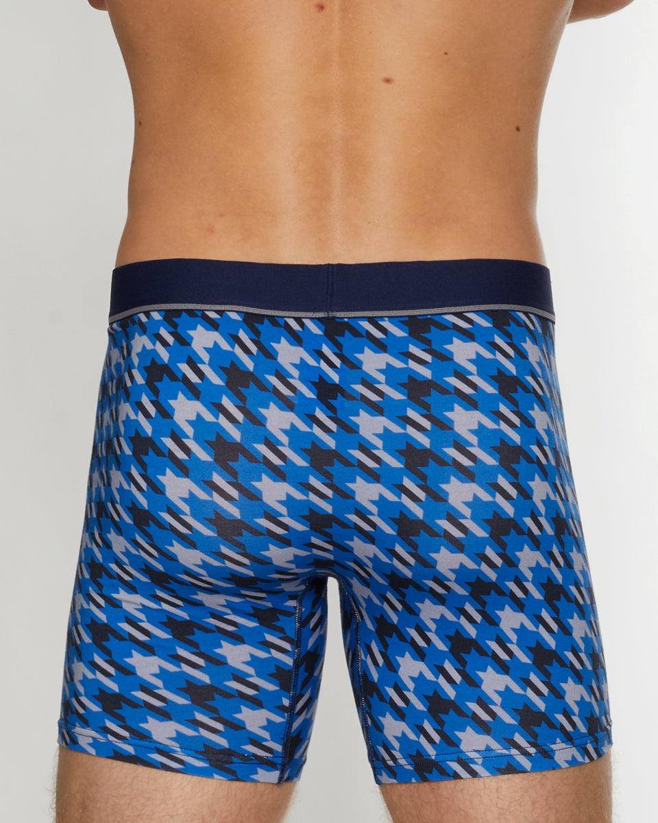 Unsimply Stitched Houndstooth Boxer Brief Unsimply Stitched Houndstooth Boxer Brief Blue-grey