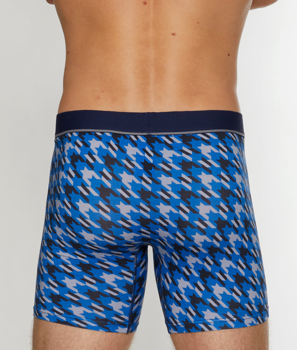 Unsimply Stitched Houndstooth Boxer Brief Unsimply Stitched Houndstooth Boxer Brief Blue-grey
