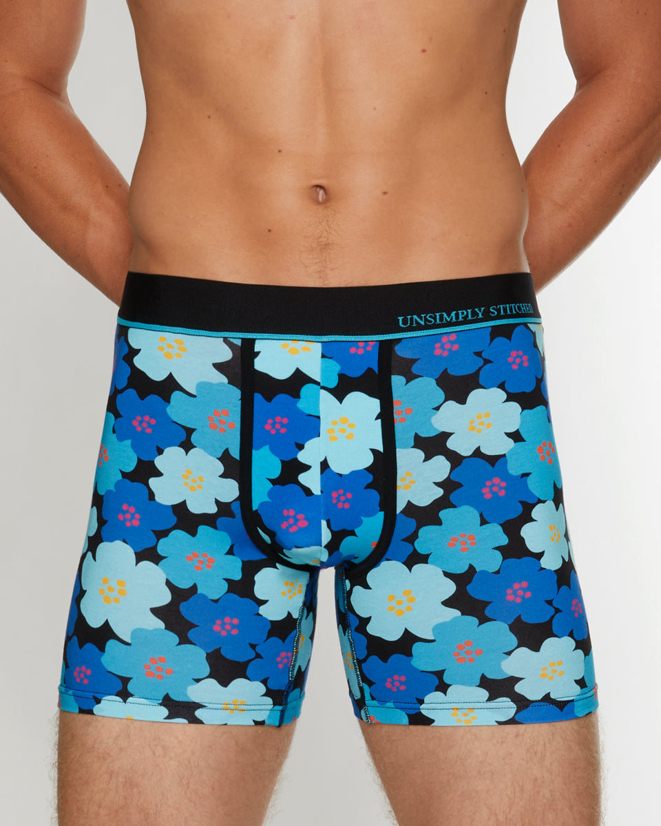 Unsimply Stitched Floral Futures Boxer Brief Unsimply Stitched Floral Futures Boxer Brief Blue-black