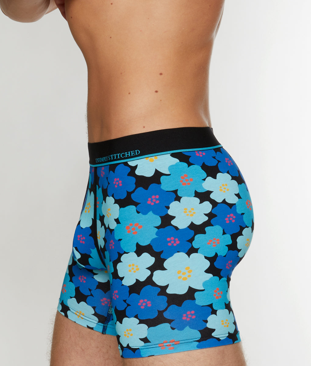 Unsimply Stitched Floral Futures Boxer Brief Unsimply Stitched Floral Futures Boxer Brief Blue-black
