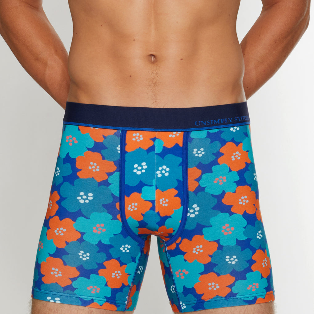 Unsimply Stitched Floral Futures Boxer Brief Unsimply Stitched Floral Futures Boxer Brief Blue-orange